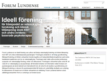 Tablet Screenshot of forumlundense.com